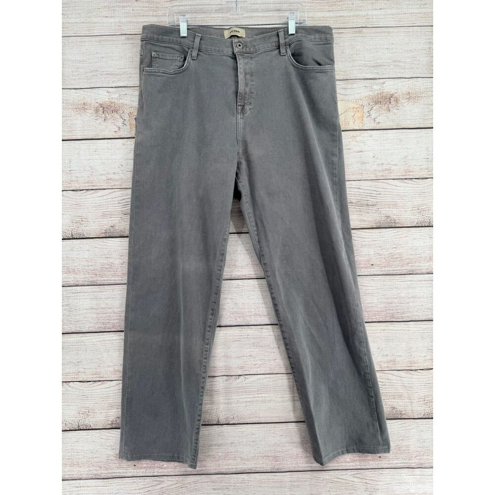 Baldwin‎ Kansas City Brennan Modern Straight Jeans Men's 38 Gray Stretch